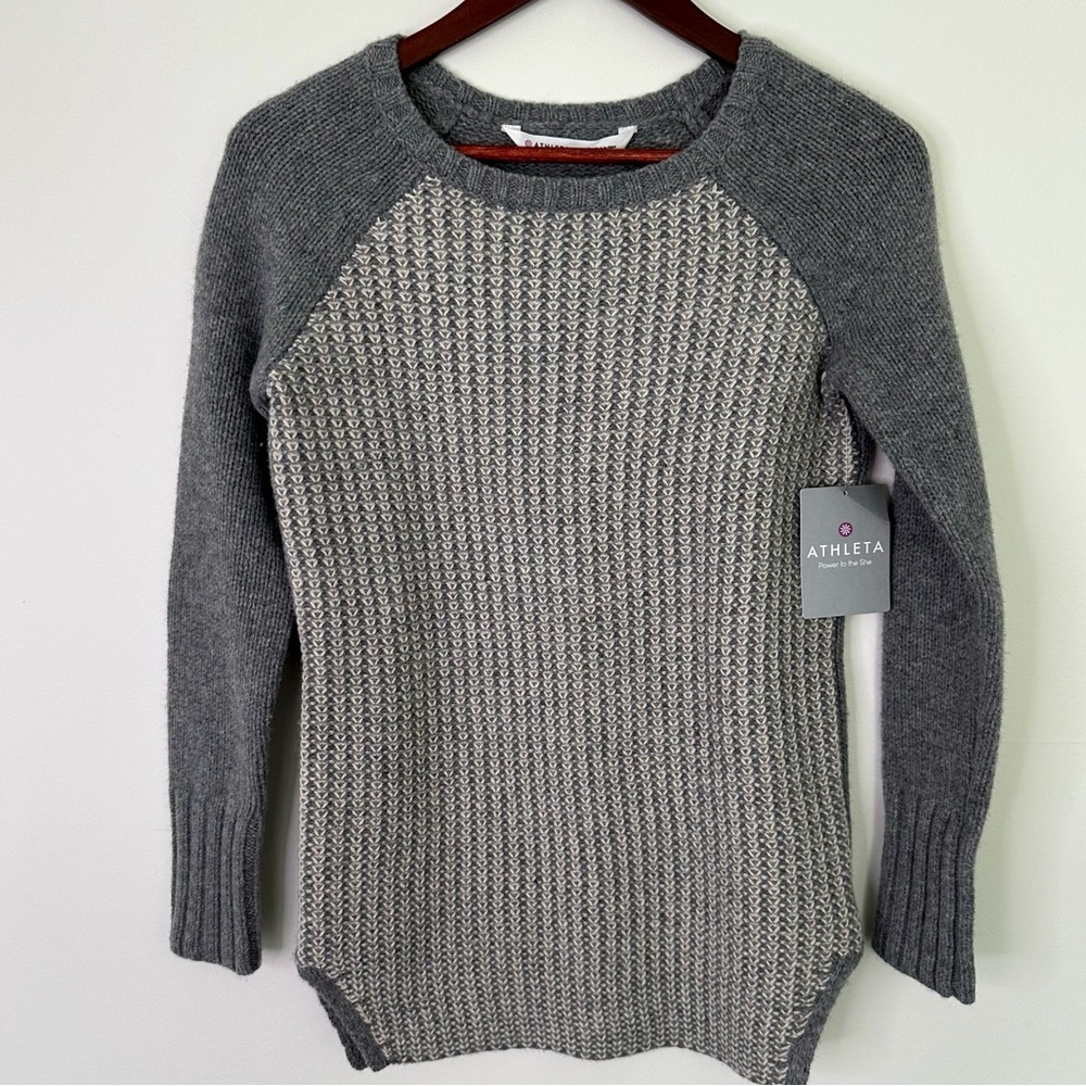 NWT Athleta Sierra Sweater Wool Cashmere Blend Size XXS